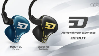 qdcコンセプトモデルとなる真のプロユース・エントリー・カスタムIEM『DEBUT』発売