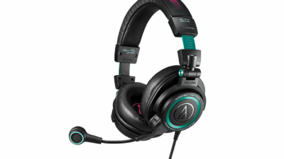オーディオテクニカ、初音ミクとコラボした限定ヘッドセット「ATH-M50xSTS-USB MIKU」を発売