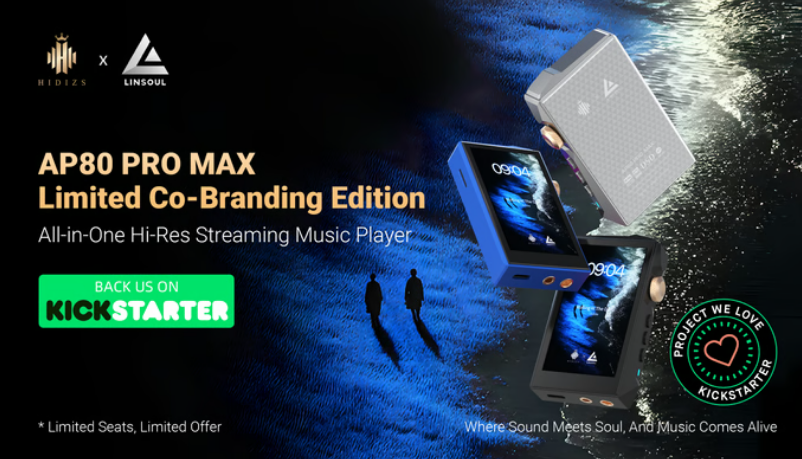 Hidizs、新世代Hi-Resプレーヤー「AP80 PRO MAX」をKickstarterで発表