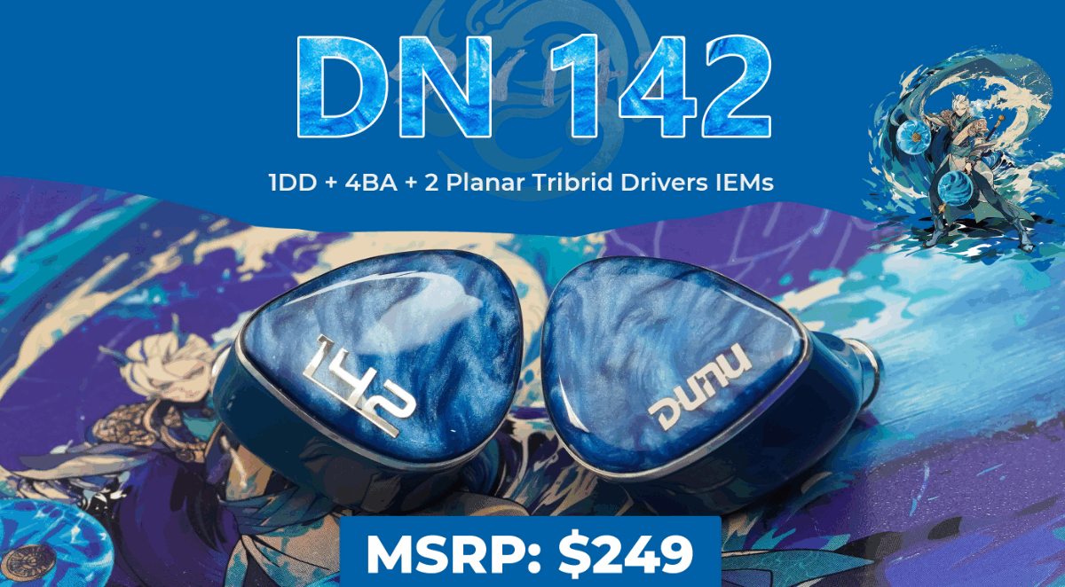 DUNU、海の静謐さをデザインに宿した新作「DN142」を発表　1DD＋4BA＋2プラナー構成のハイブリッドIEMが予約開始