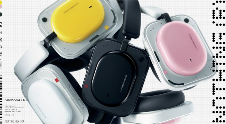 Nothing、新型オーバーイヤーヘッドホン「Headphone (a)」を発表　最大135時間再生と4色カラーバリエーション