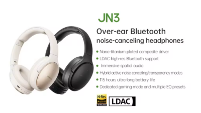 FIIO、ANC対応オーバーイヤーBluetoothヘッドホン「JN3」を発売　最大115時間再生に対応