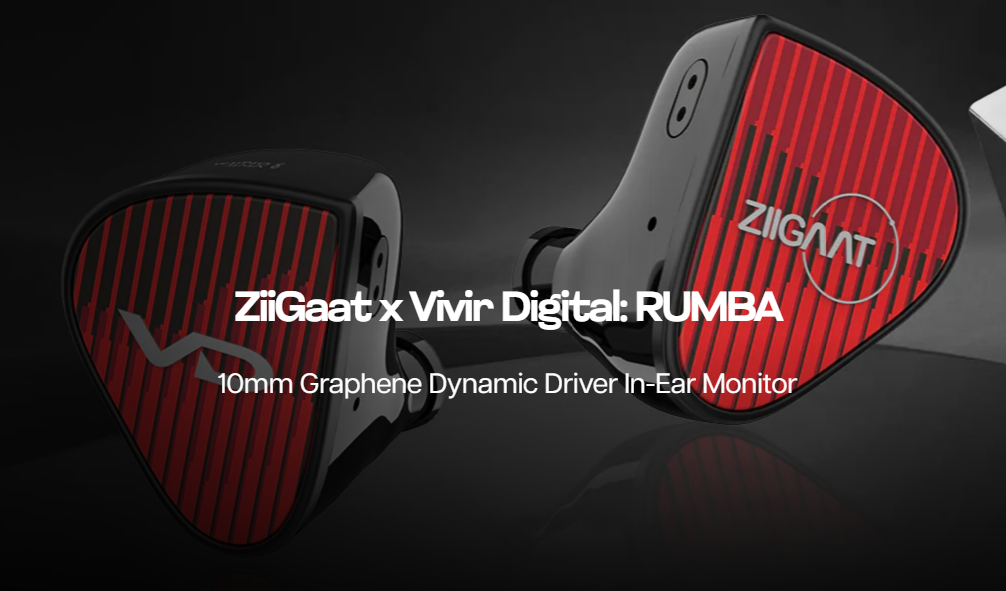 ZiiGaat、Vivir Digital共同開発のIEM「RUMBA」を発表。グラフェンダイナミックドライバー搭載