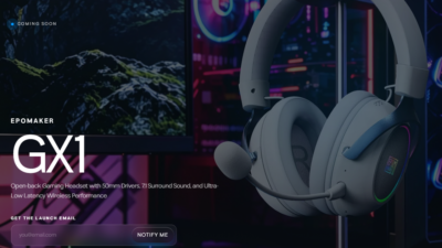 EPOMAKER、初のゲーミングヘッドセット「GX1」を発表。キーボードブランドが音響分野へ展開